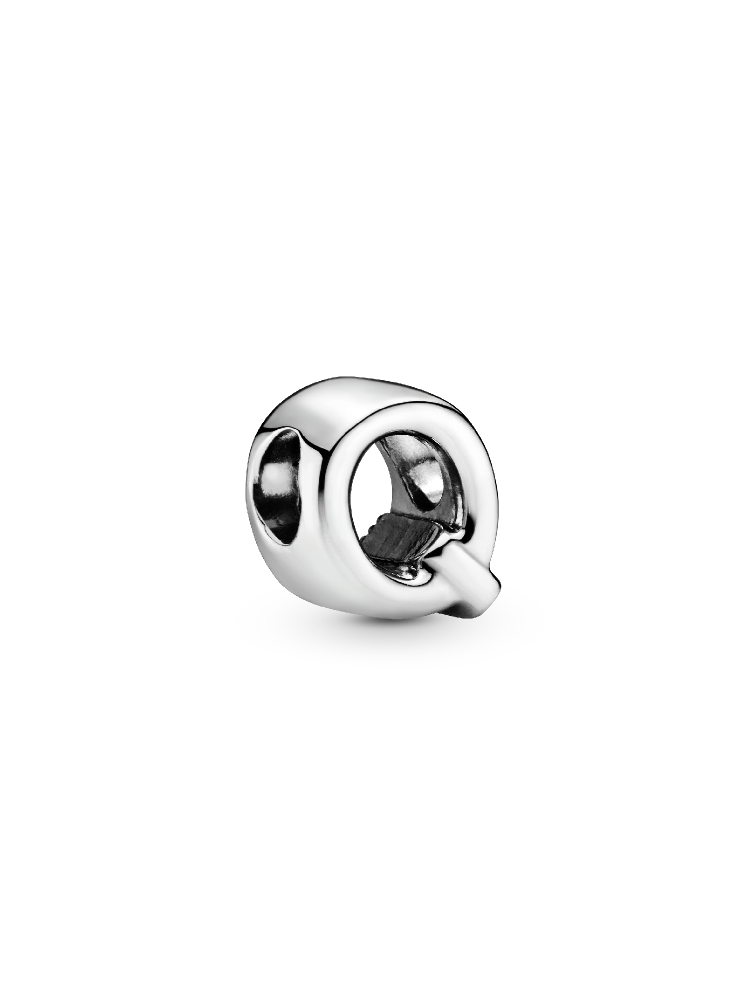 Letter Q silver charm