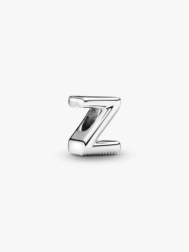 Letter Z silver charm
