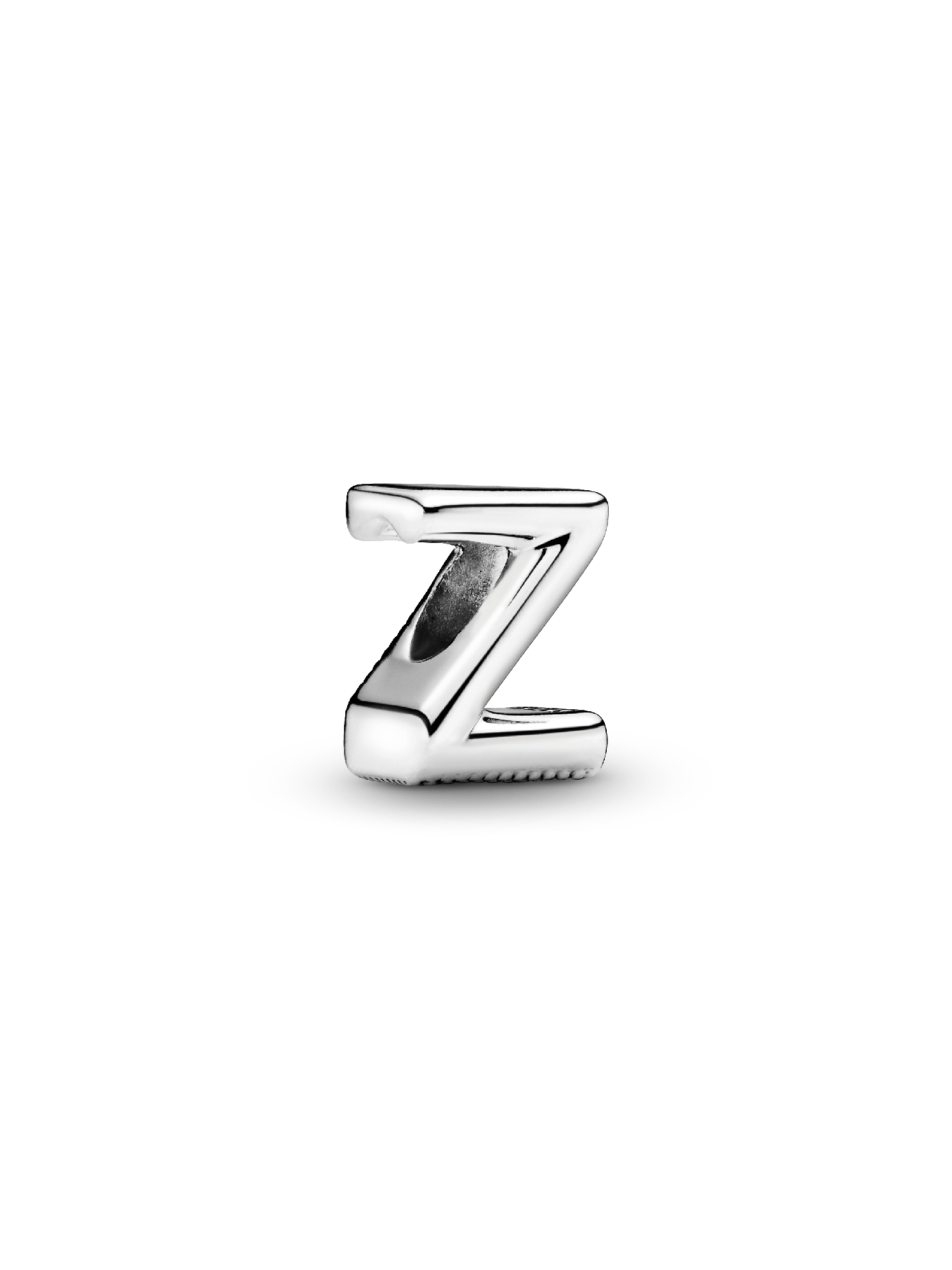 Letter Z silver charm