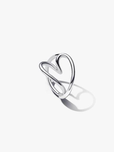 Organisk Formet Hjerte Ring