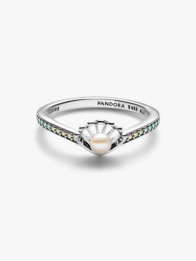 Disney Princess Ariel Skjell Behandlet Ferskvannskulturperle Ring