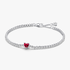 Rødt Funklende Hjerte Tennisarmbånd Rødt Funklende Hjerte Tennisarmbånd