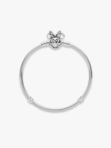 Disney Pandora Moments Pavé Minni Mus Klemme Slangekjedearmbånd