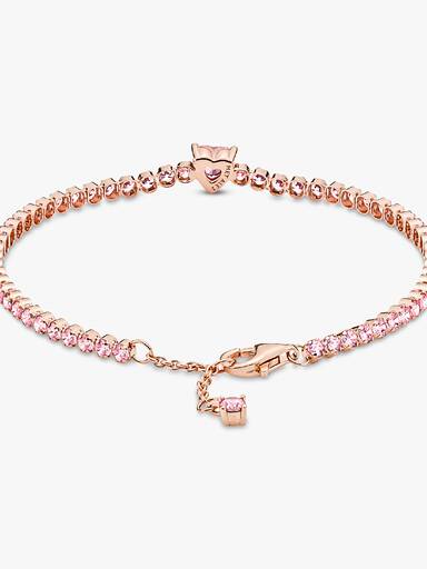 Funklende Hjerte Tennisarmbånd