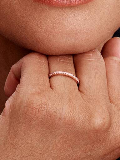 Funklende Pink Båndring