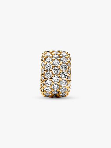 Funklende Trippel Rad Pavé Charm