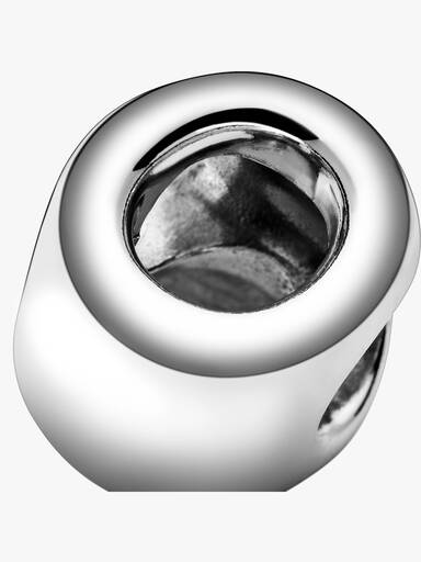 Letter O silver charm