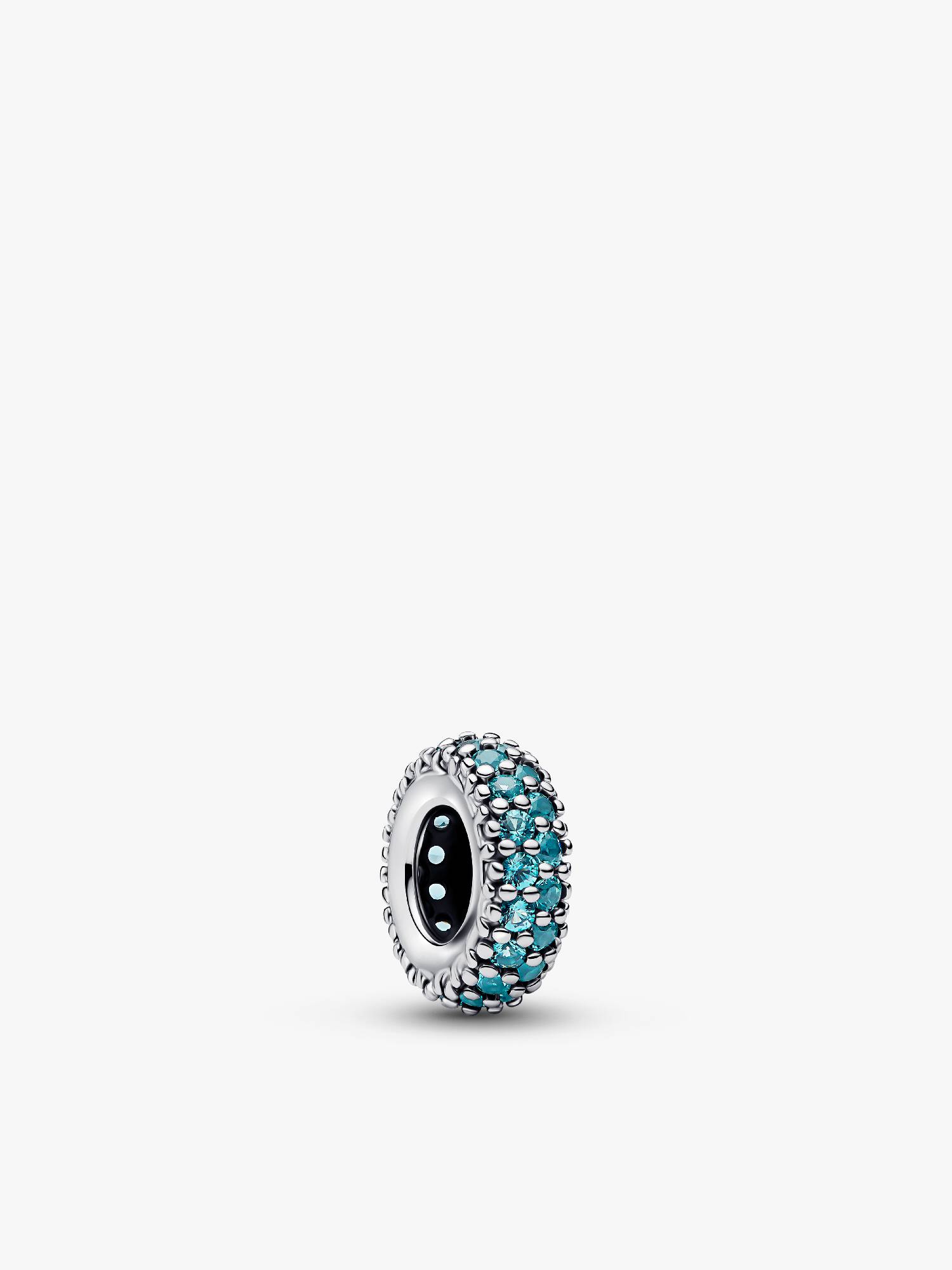 Isblå Stein Mellomledd Charm