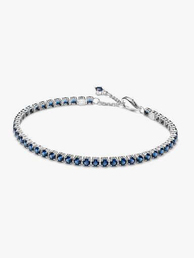 Funklende Blått Tennisarmbånd
