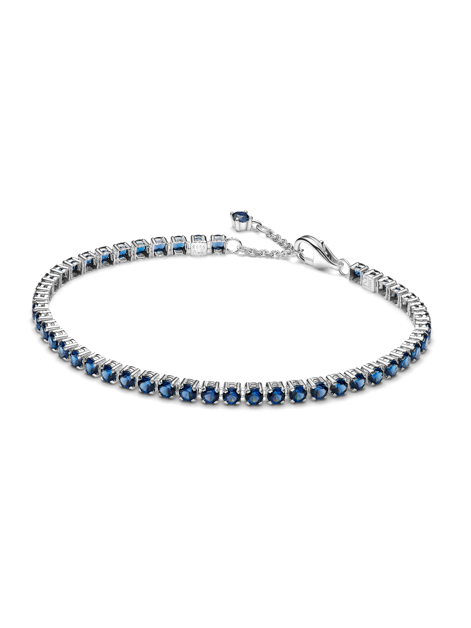 Funklende Blått Tennisarmbånd