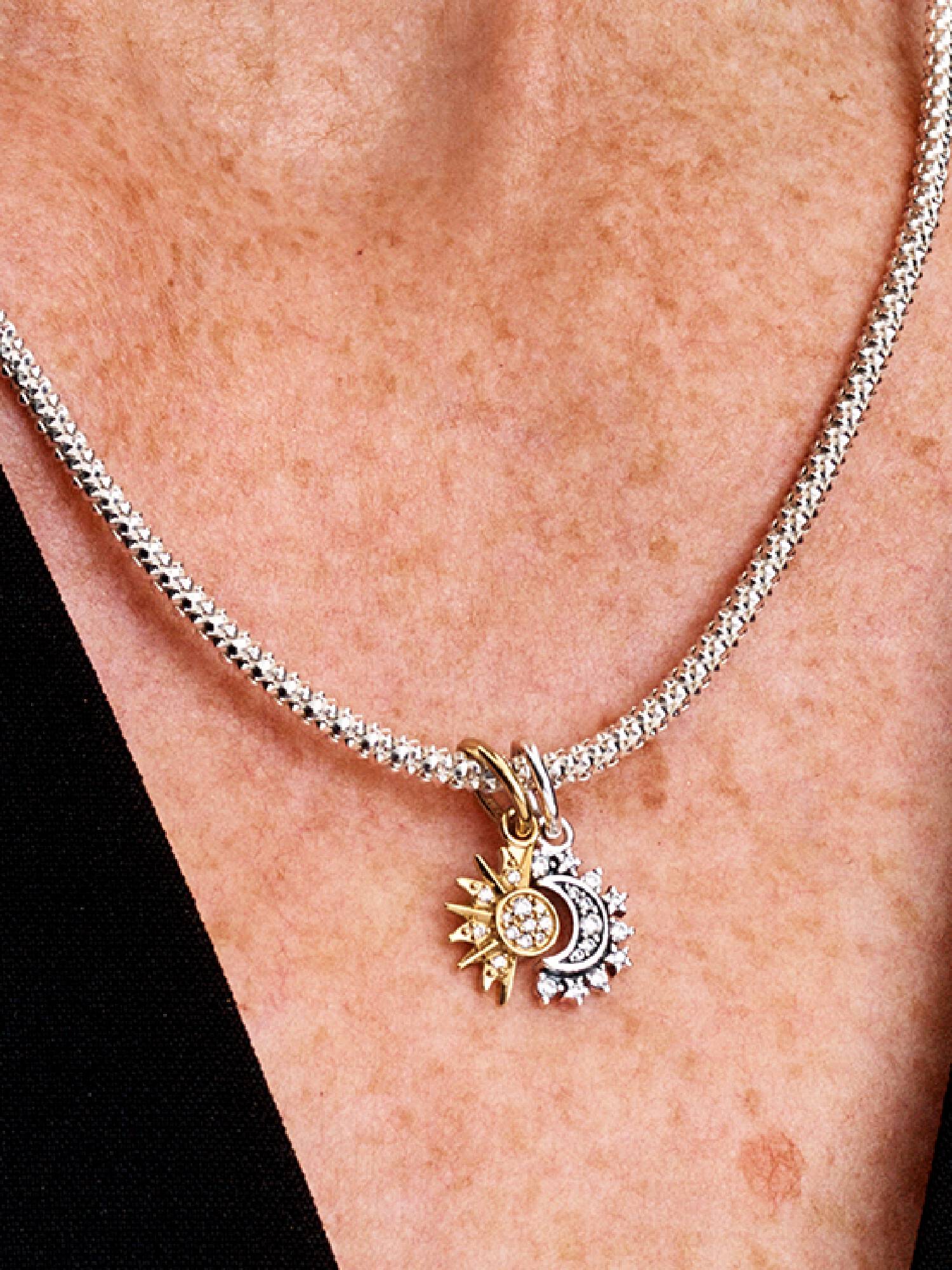 Delbar Sol og Måne Hengende Charm