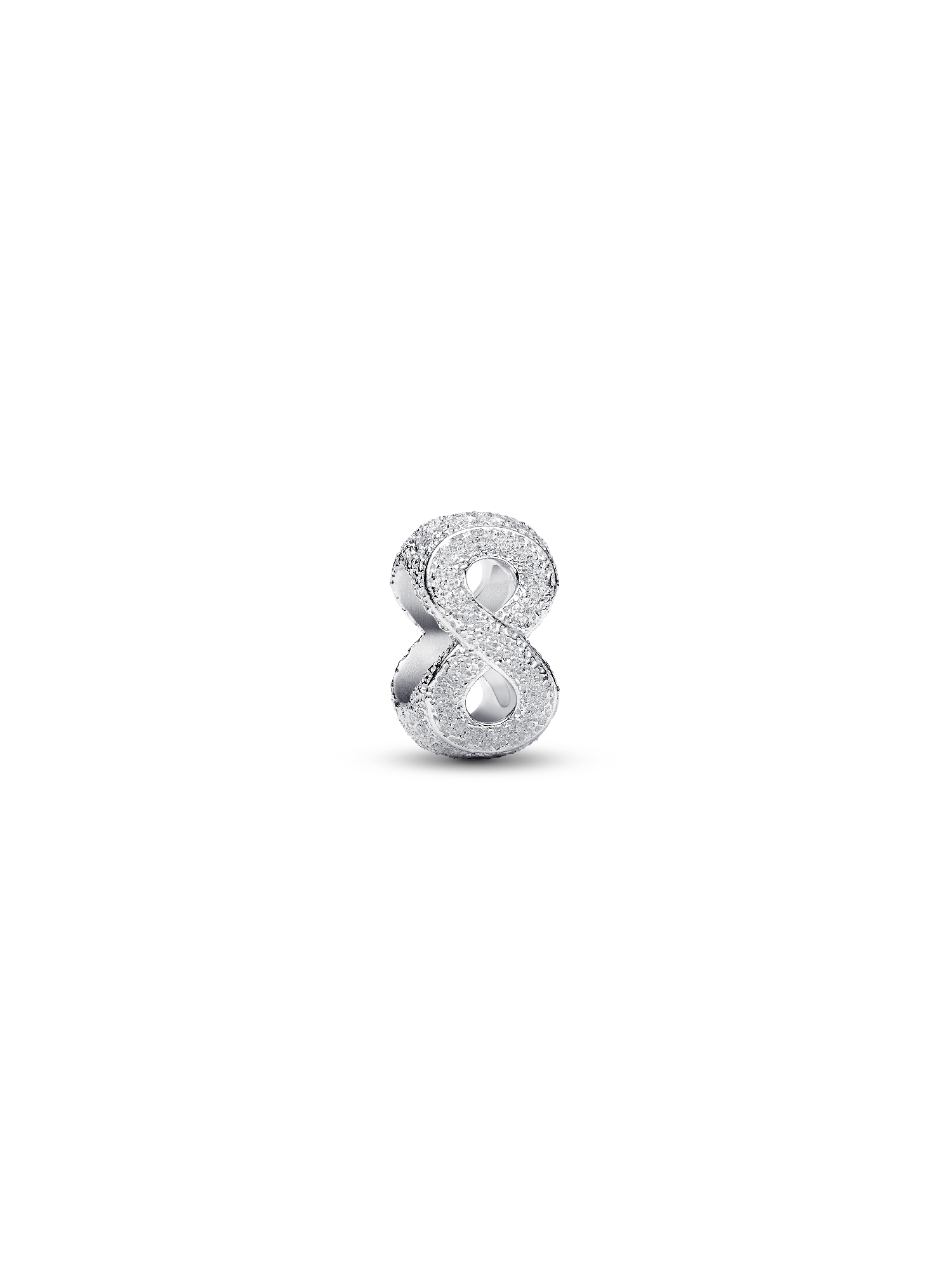 Teksturert Evighetssymbol Mini Charm