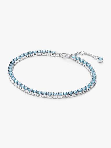 Funklende Lys Blått Tennisarmbånd