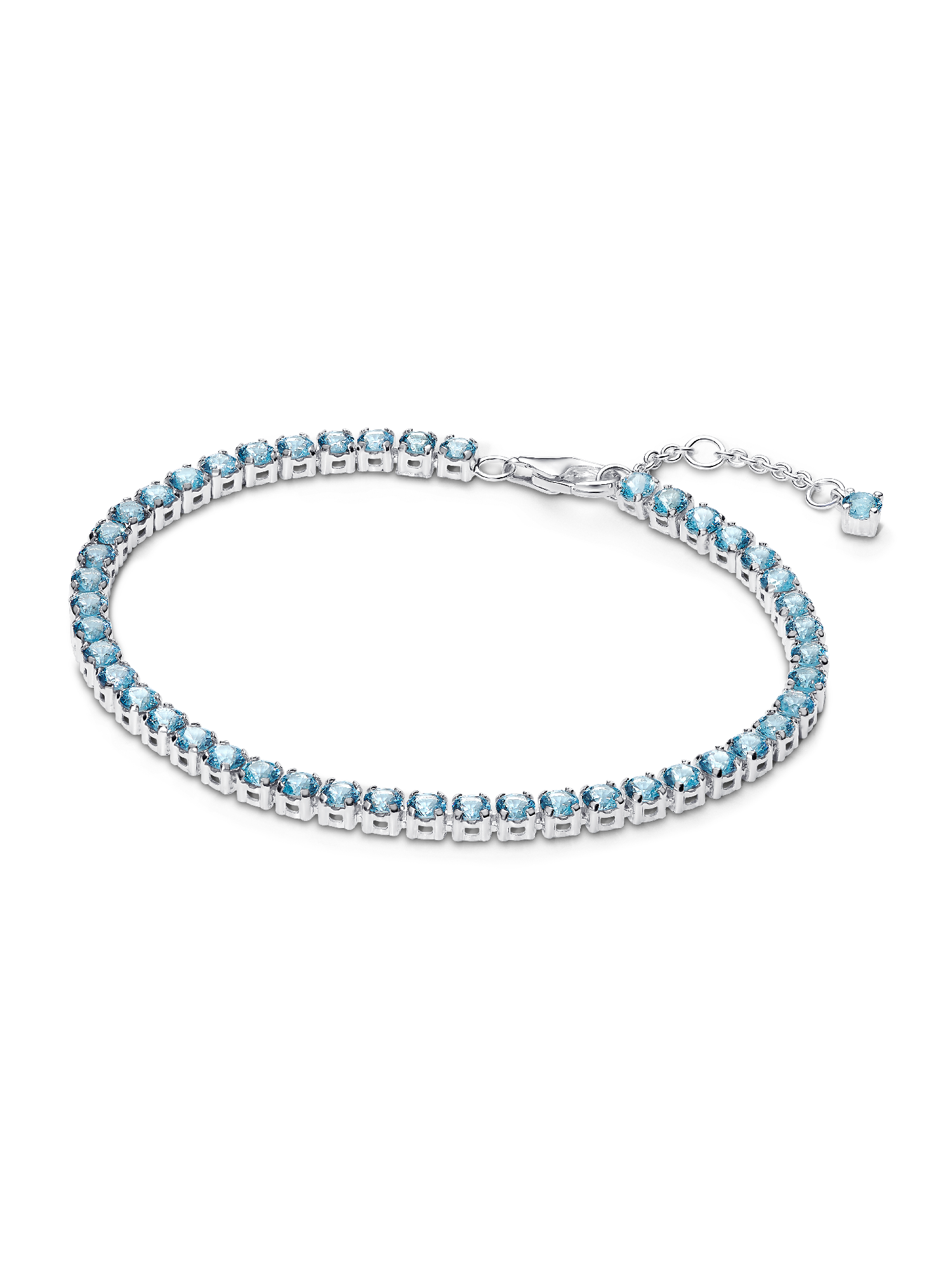 Funklende Lys Blått Tennisarmbånd