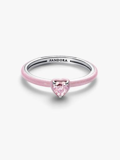 Rosa Chakra Hjerte Ring