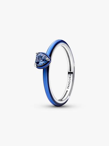 Blå Chakra Hjerte Ring