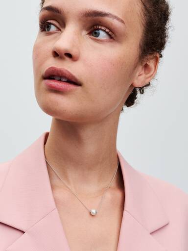 Behandlet Ferskvannskulturperle Collier Halskjede