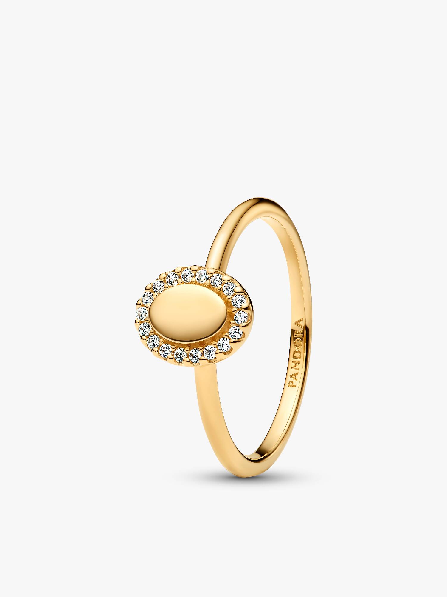 Inngraverbar Oval Halo Ring