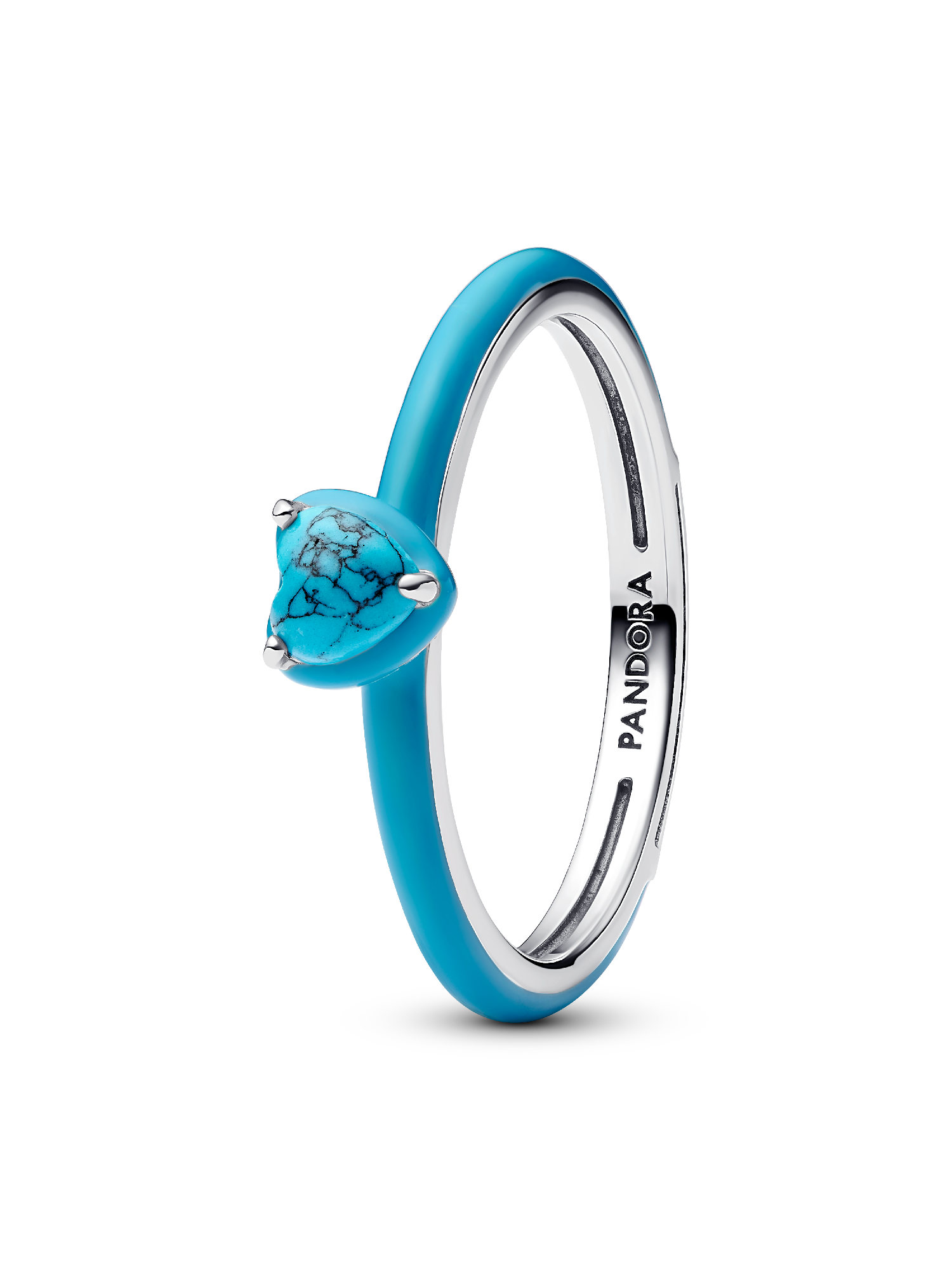 Turkisfarget Hjerteformet Stein Ring