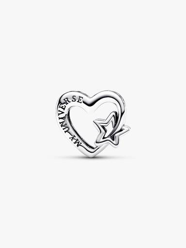 Openwork Familiehjerte og Stjerne Charm