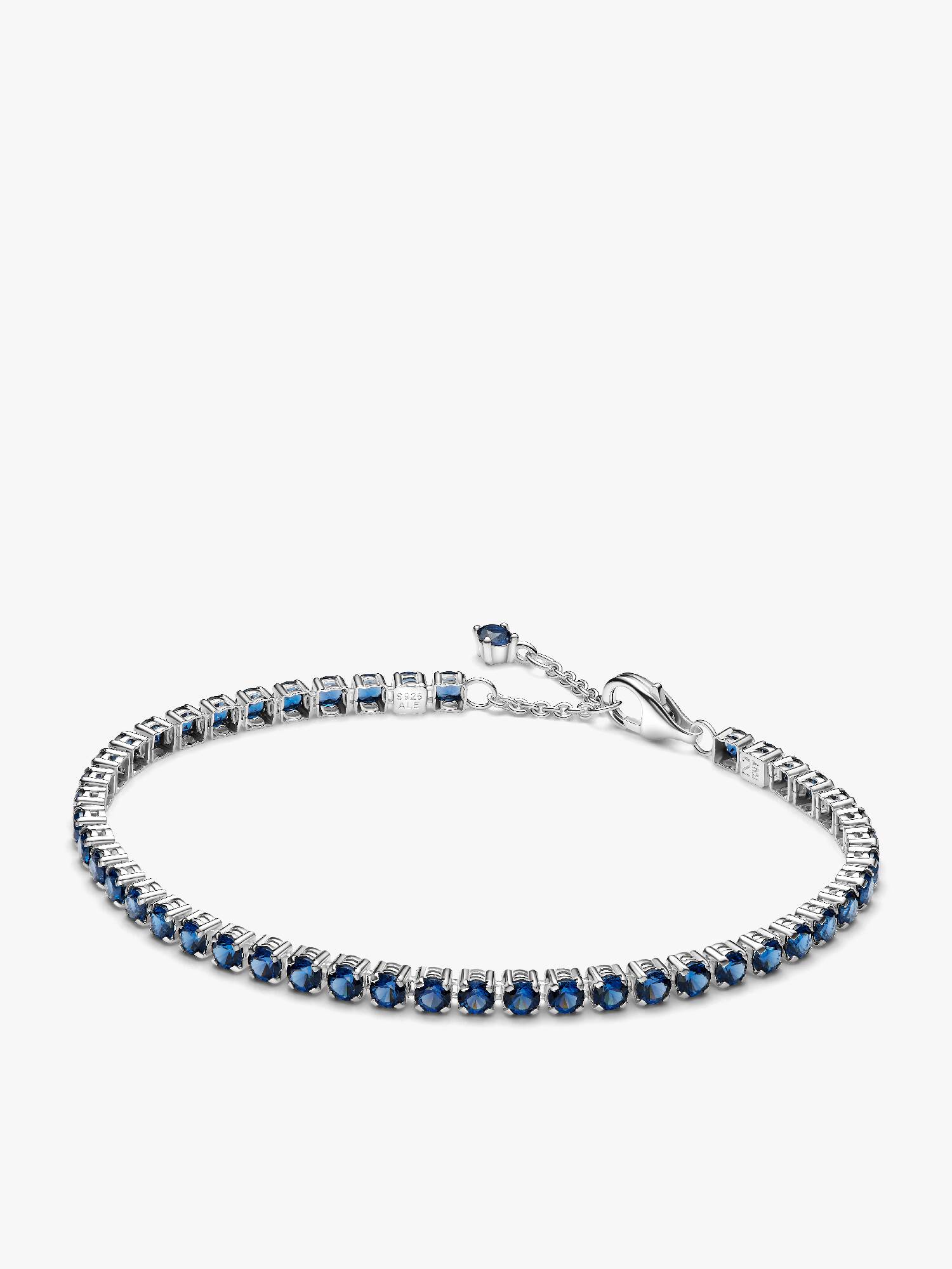Funklende Blått Tennisarmbånd