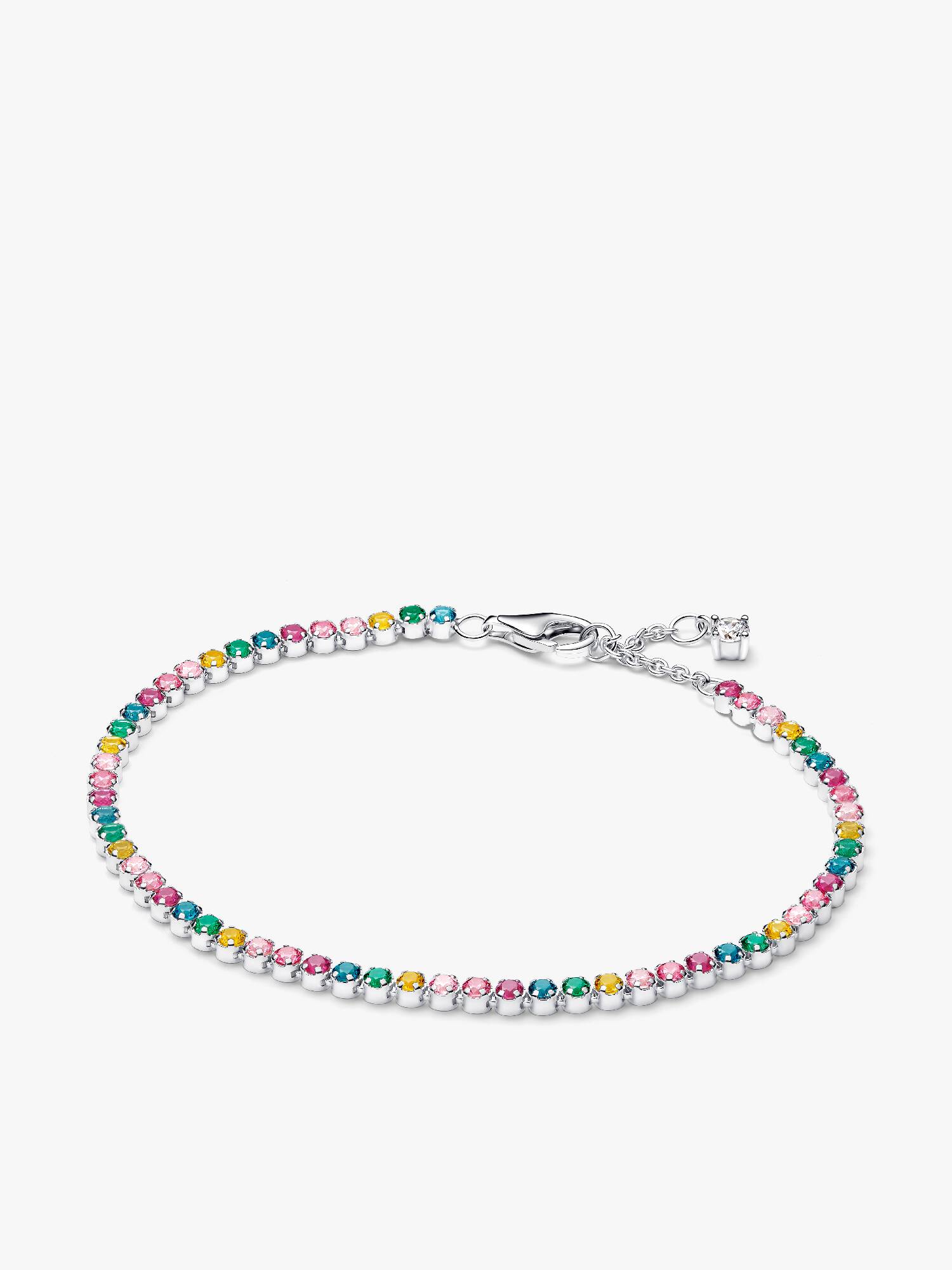 Regnbuefarget Tennisarmbånd 