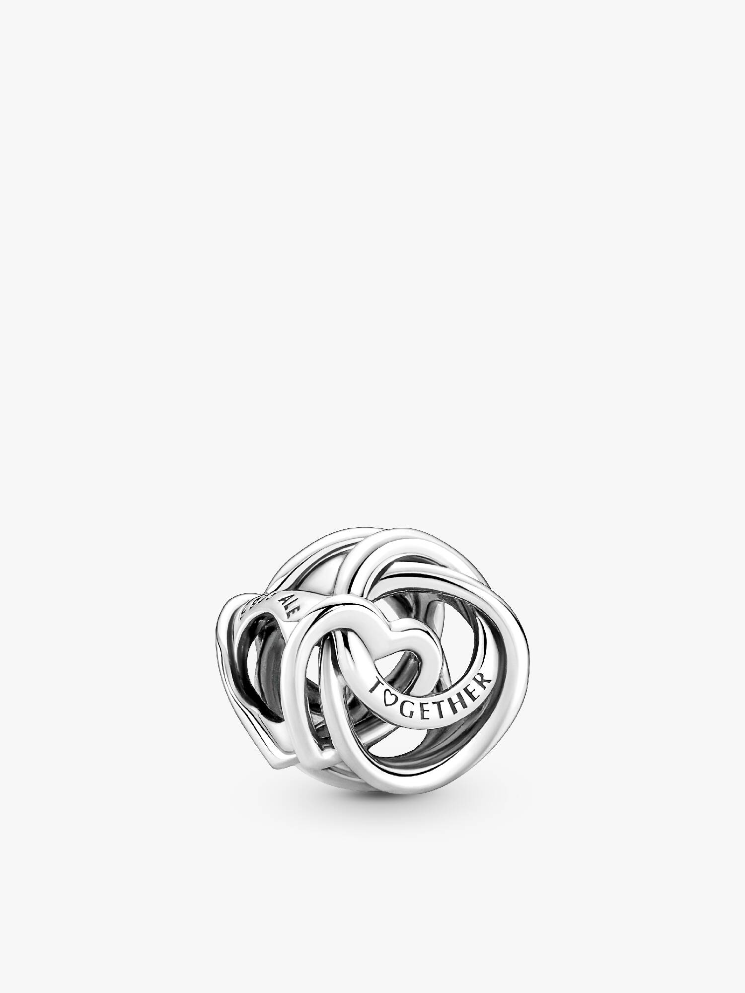 Familie For Alltid Omkranset Hjerte Charm