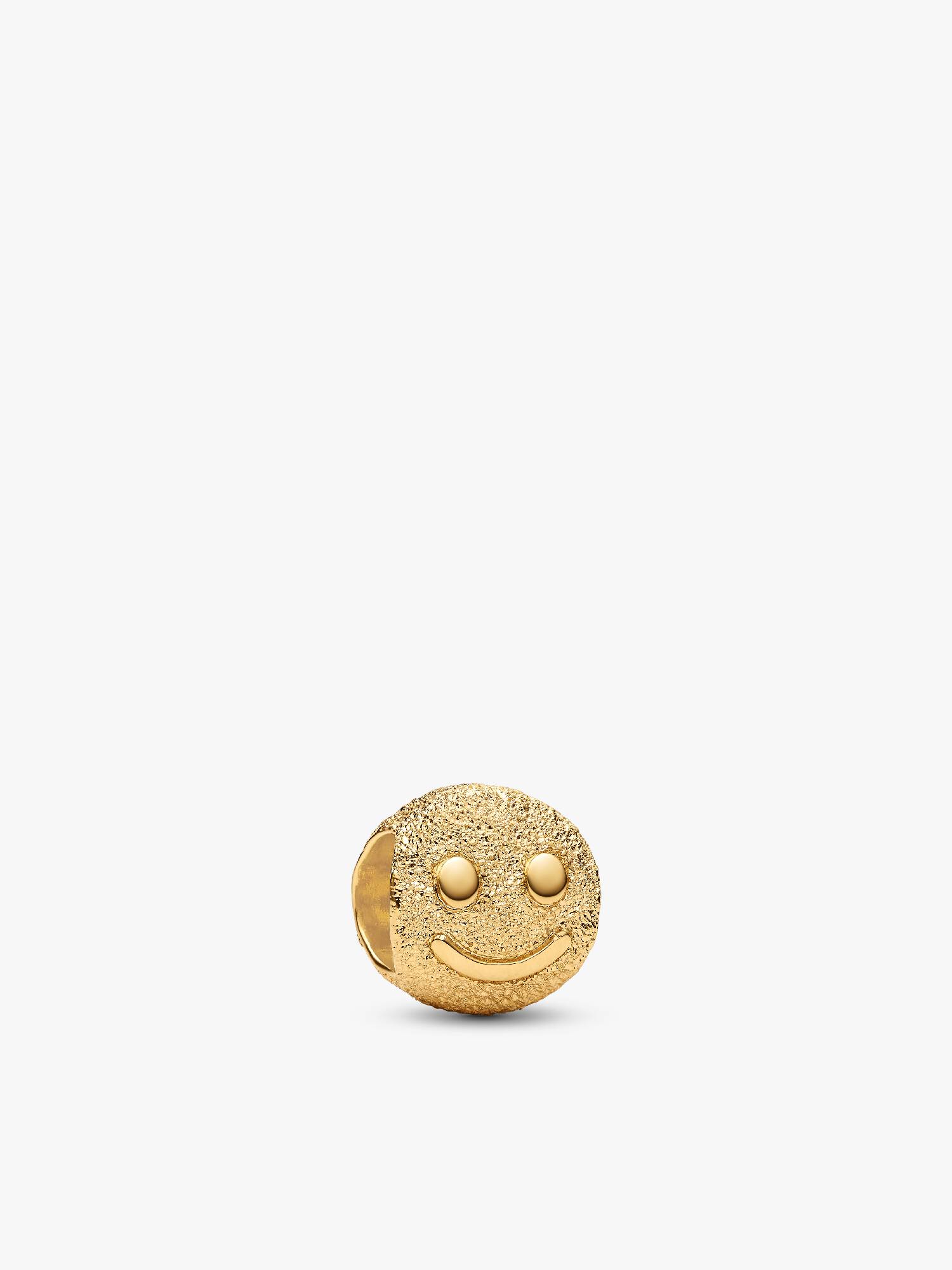 Strukturert Smilende Ansikt Mini Charm