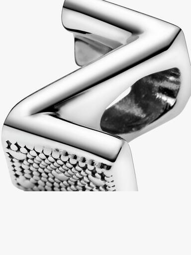 Letter Z silver charm
