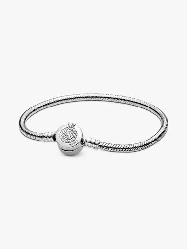 Funklende Crown O Chain Slangekjedearmbånd