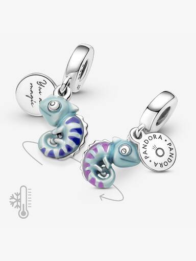 Fargeskiftende Kameleon Hengende Charm