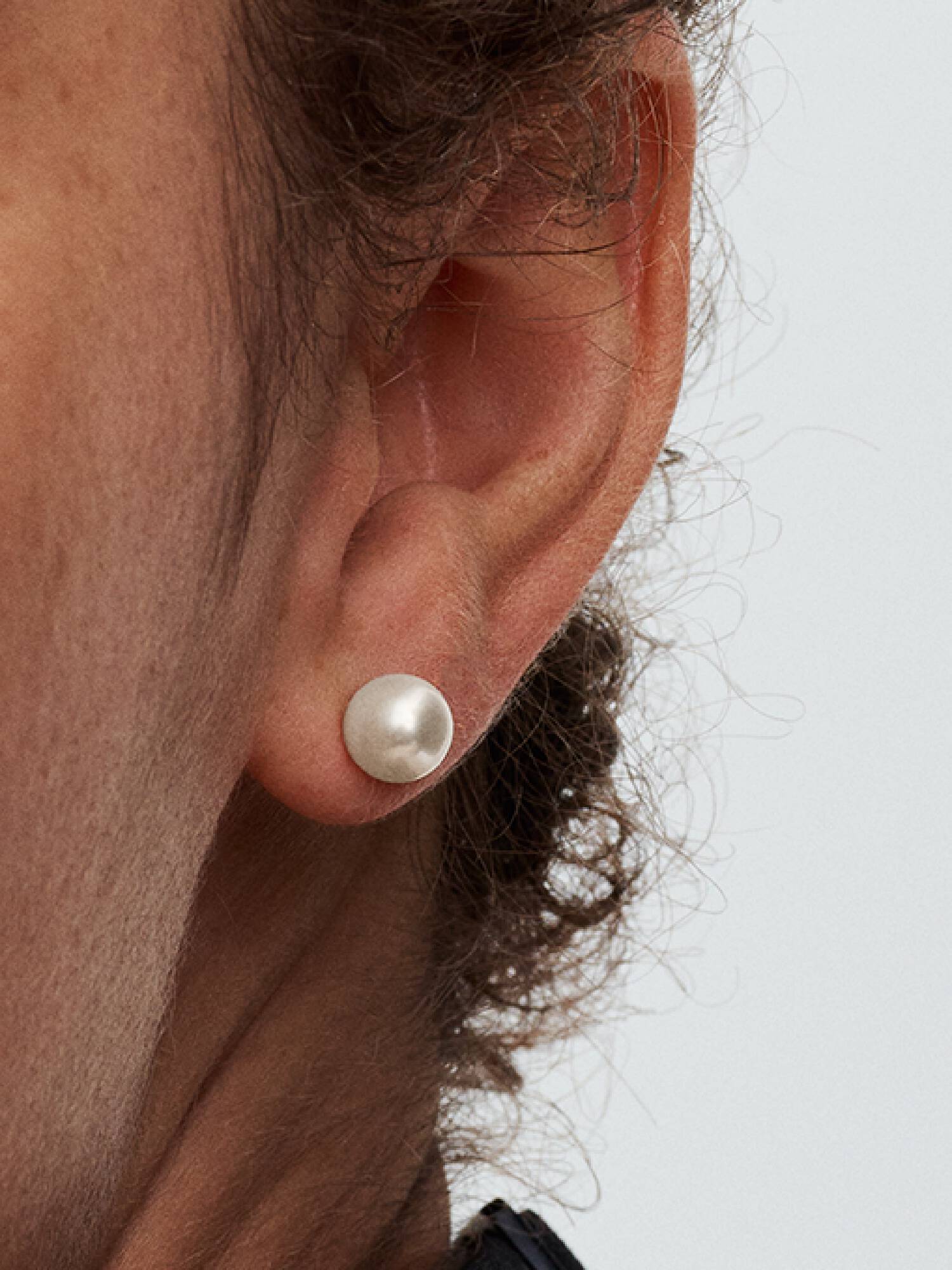 Behandlet Ferskvannskulturperle 7 mm Øredobber