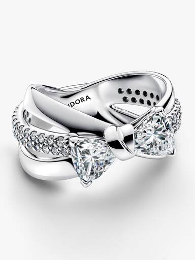 Funklende Sløyfe Crossover Ring