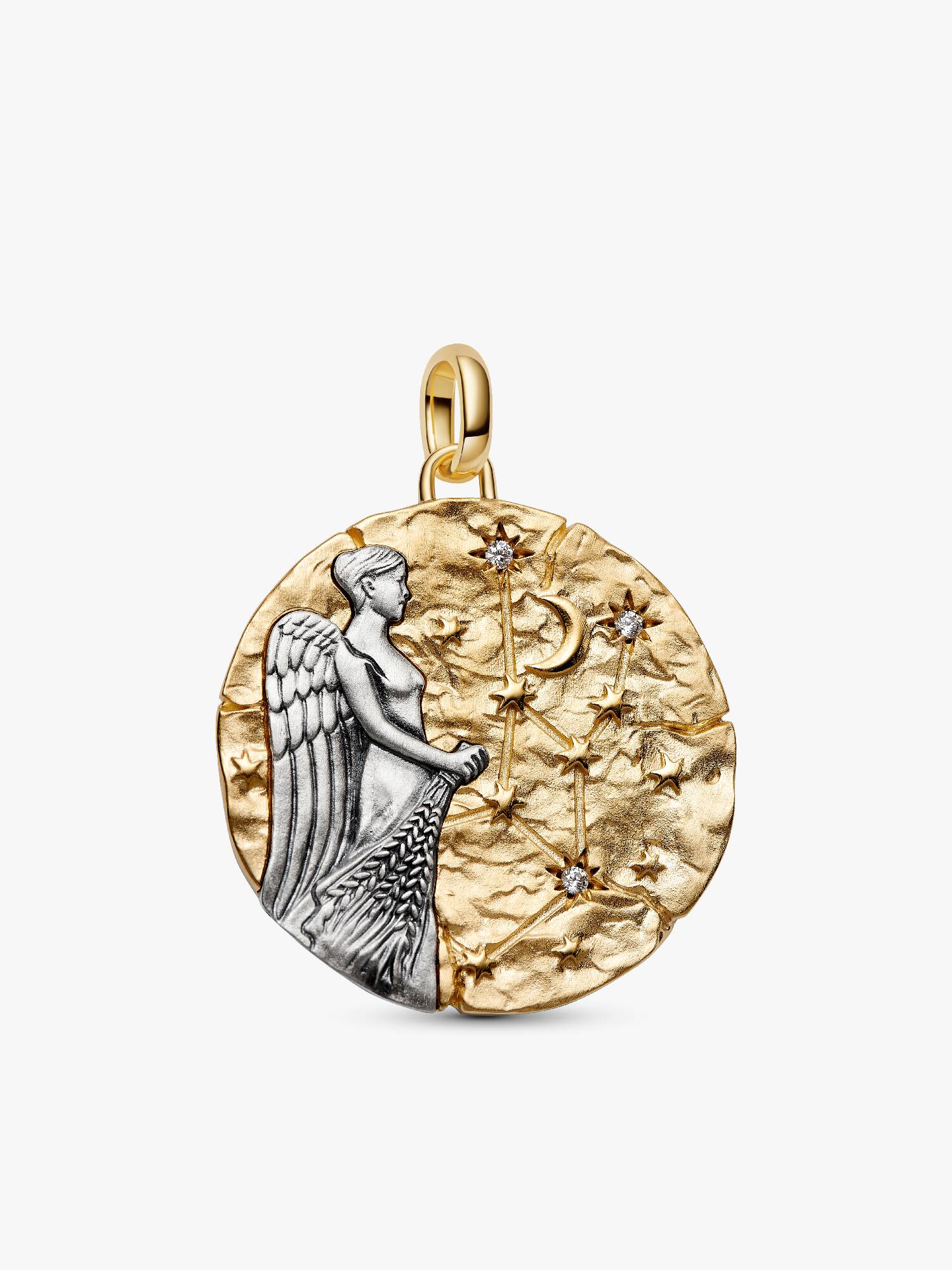 Stjernetegnet Jomfruen Oversized Medaljong Charm