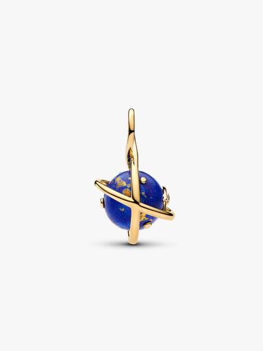 Snurrende Himmelblå Planet Hengende Charm