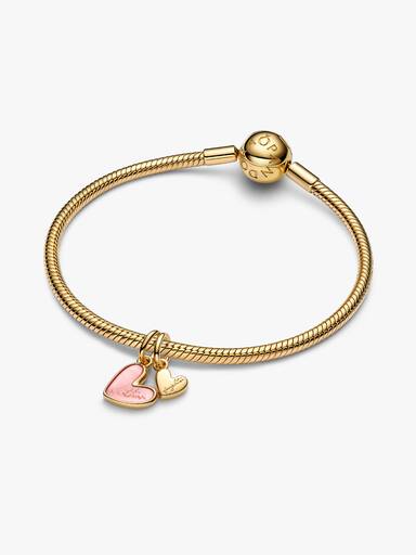 Pink Delbar Mor og Datter Hengende Charm