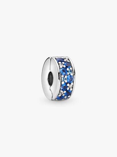 Blå Pavé Klemmecharm