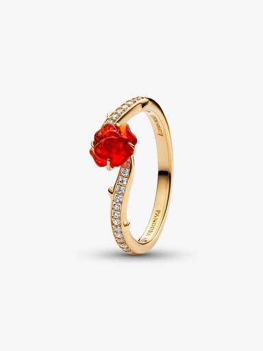 Disney Skjønnheten og Udyret Fortryllet Rose Ring