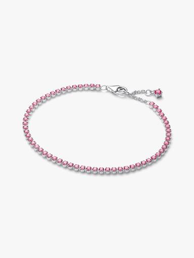 Rosa Lite Tennisarmbånd