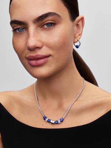 Blått Hjerte Mini Charm