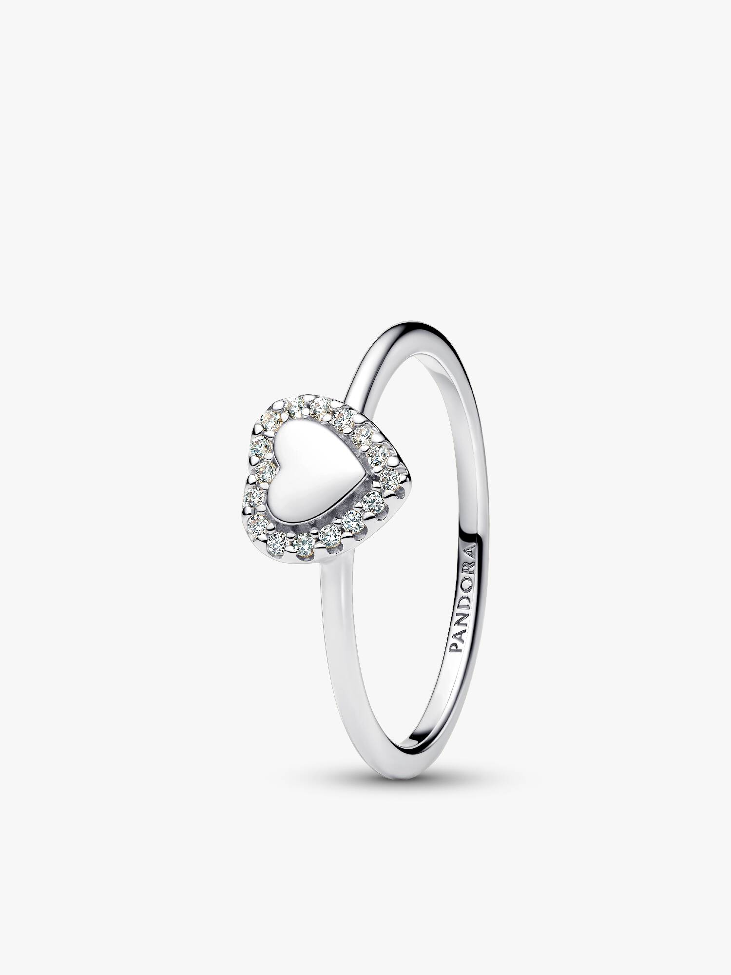 Inngraverbar Hjerte Halo Ring