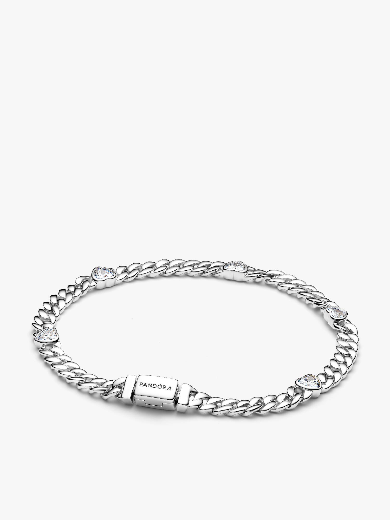 Hjerte Kubansk Kjede Armbånd