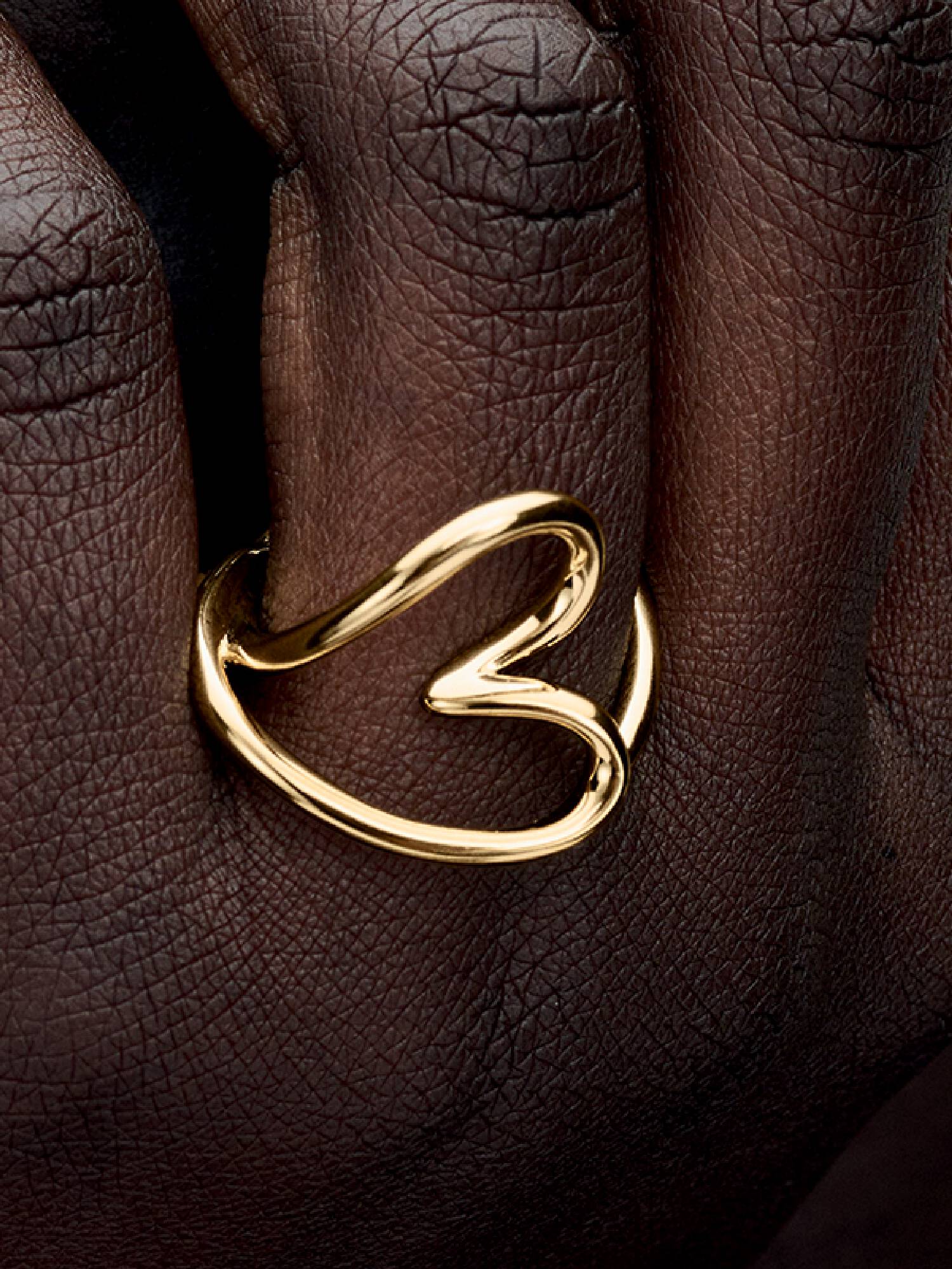 Organisk Formet Hjerte Ring