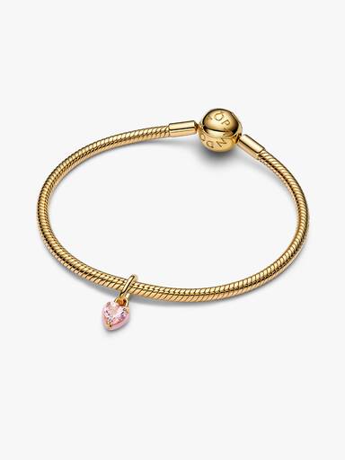 Mini Hengende Charm med Pink Chakra Hjerte