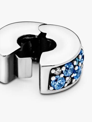 Blå Pavé Klemmecharm