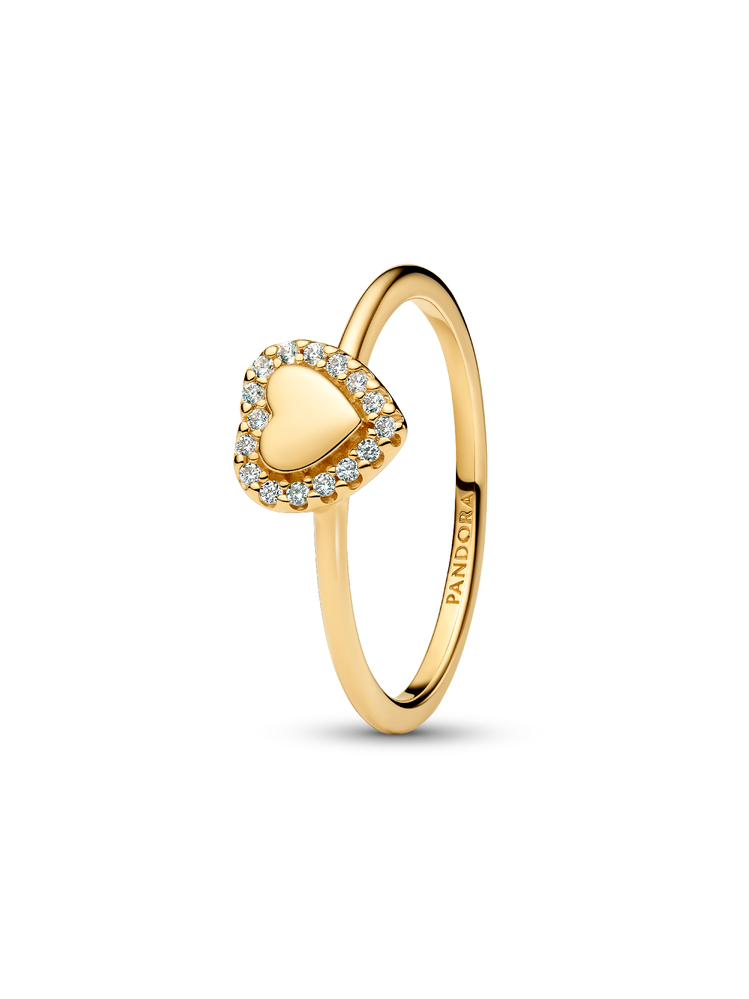 Inngraverbar Hjerte Halo Ring