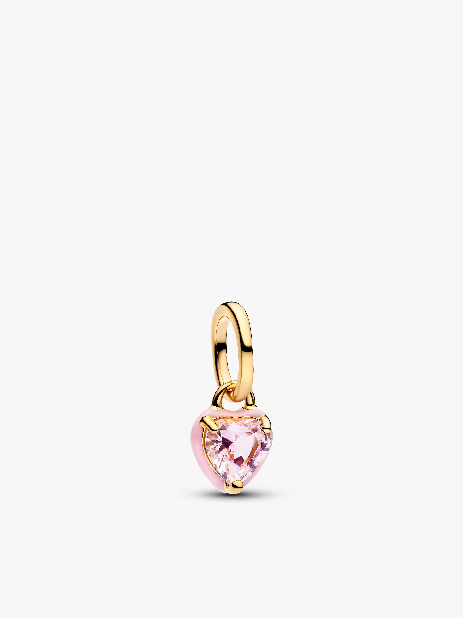 Mini Hengende Charm med Pink Chakra Hjerte