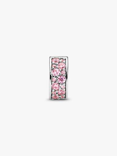 Rosa Pavé Klemmecharm