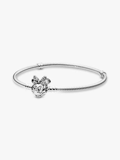 Disney Pandora Moments Pavé Minni Mus Klemme Slangekjedearmbånd