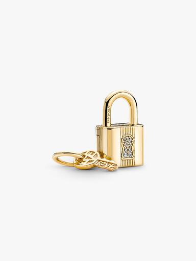 Hengelås og Nøkkel Hengende Charm